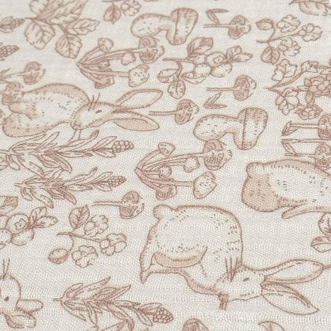 BuLuTu 2 Pack Floral Print Crib Sheets 52"x28" for Boys Girls, Muslin Cotton Fitted Sheets for Standard Crib and Toddler Mattress, Soft Breathable Toddler Sheets, Camellia & Forest