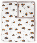 Little Unicorn Premium Quilted Throw | Super Soft, Multi-Layered Muslin XL Blanket| Great for Kids & Families (Bison)