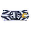 Creative Knitwear UTC Mocs Tennessee Chattanooga Infant Girls Navy/White Striped Hair Knot Headband Embroidered Logo - Size Newborn - 4T