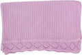 Baby Knit Blanket, 100% Cotton Waffle Patterns, Soft, Cozy, Lightweight Swaddle for Newborn & Infant Swaddling Beige Neutral, Perfect Baby Shower Ideas Lilac 28x36