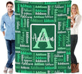 Dr.TOUGH Name Blanket Personalized Blanket for Adult Kids Flannel Customized Personalized Blankets and Throws