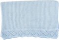 Baby Knit Blanket, 100% Cotton Waffle Patterns, Soft, Cozy, Lightweight Swaddle for Newborn & Infant Swaddling Beige Neutral, Perfect Baby Shower Ideas Baby Blue 30x30