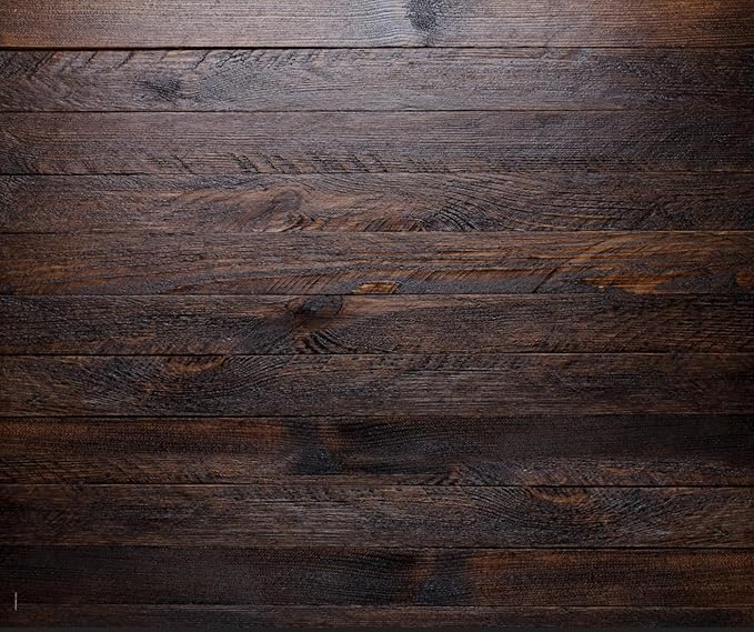 Kate Dark Brown Wood Floor Backdrop Photography Floor Mats Wooden Wall Rubber Flooring Mat Newborn Photography Props for Photo Studio 10x8ft (Included 2 Pcs 5x8ft)