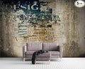 Retro Graffiti Wall Mural Wallpaper for Bedroom 103" x 69"