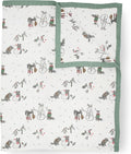 Little Unicorn Premium Quilted Throw | Super Soft, Multi-Layered Muslin XL Blanket| Great for Kids & Families (Snow Day)