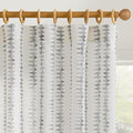 jinchan Linen Nursery Curtains for Living Room Boho Curtains for Bedroom Kids Room 63 Inches Long Geometric Printed Farmhouse Drapes Rod Pocket Window Treatment Curtain Set of 2 Panels Gray