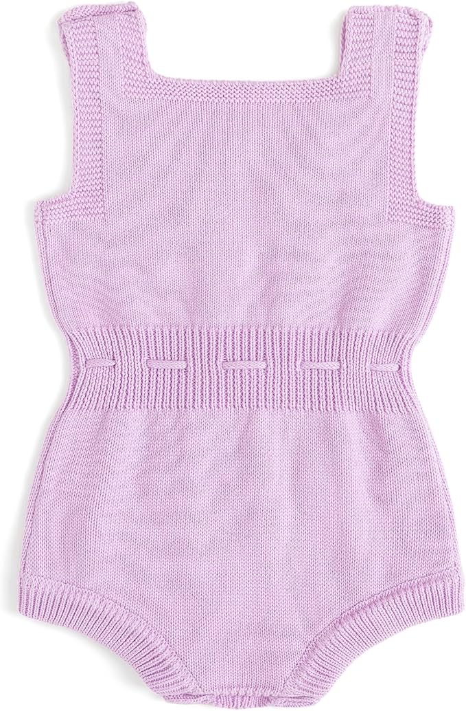 Simplee kids Baby Girl Knit Romper Fall Sleeveless Pompoms Rompers Newborn Little Girl Overall Jumpsuit Outfits