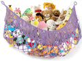 Stuffed Animal Hammock - Extra Large 63'' Long, Stuffed Animal Storage, stuffed animal Holder net, Toy Hammock Large, Toy Storage Hanging Organizer - Lavender