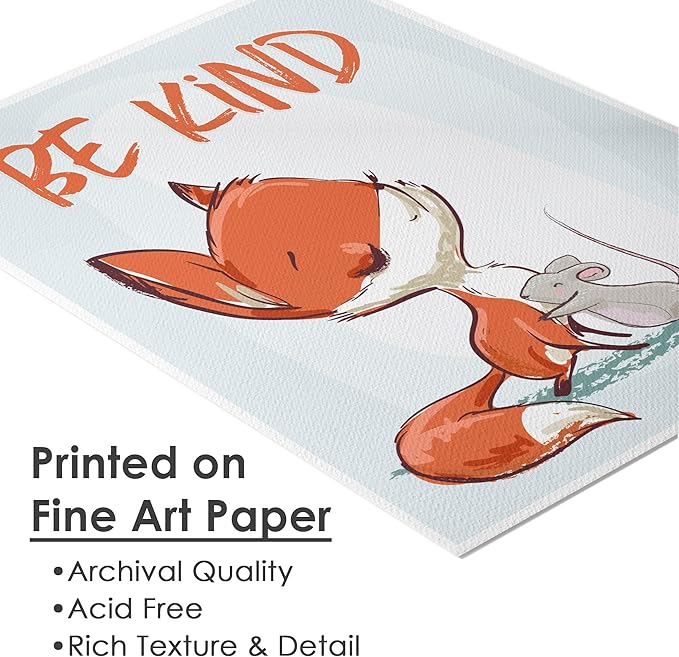 Fox Wall Art Prints (Set of 3) - Unframed - 11x14s | Inspirational and Whimsical Fox-Themed Wall Decor for Kids' Rooms, Nurseries, or Living Spaces | Wall Decor for Animal Lovers | Living Room Decor
