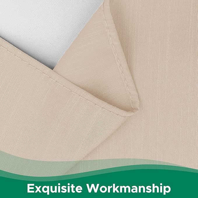 Biscaynebay Wrap Around Bed Skirts for King & Cal King Beds 19" Long Drop, Sand Adjustable Elastic Dust Ruffles Easy Fit Wrinkle Resistant Silky Luxurious Fabric Machine Washable