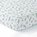 Dreamology Muslin Crib Sheet for Boys, Girls, 1-Pack, 100% Cotton Crib Sheets Fitted for Standard Cribs and Toddler Beds, Toddler Bed Sheets, 28x52 Standard Crib Sheet | Flowers