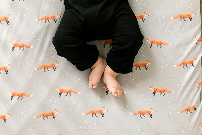 Premium Fitted Knit Crib Sheet/Toddler Sheet Copper by Copper Pearl