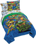 Jay Franco Nickelodeon Teenage Mutant Ninja Turtles Full Comforter Set - 7 Piece Bedding Includes Sheet Set & Pillow Covers - Super Soft Mutant Mayhem Microfiber Bed Set