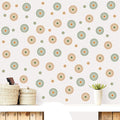 Boho Sun Wall Stickers Small Sunshine Wall Stickers Vintage Sun Wall Decals Peel and Stick Suns Pattern Stickers Cute Bohemian Sun Decals for Kids Room Nursery Bedroom Playroom Decor