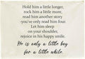 Boy Nursery Rectangular Banner-Hanging Flag Wall Decoration for Baby Boy Kids Teen,Nursery Bedroom Playroom Living Room Wall Decor,Baby Shower Christmas Gift-Hold Him A Little Longer-28.5"L×20"W
