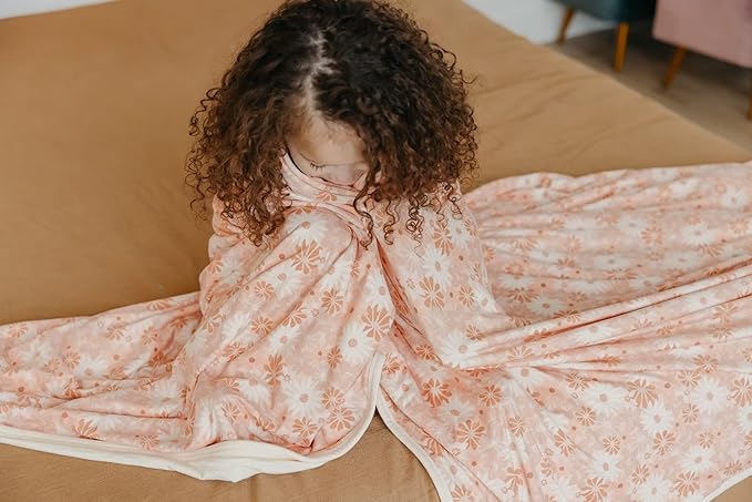 Copper Pearl Jumbo 3-Layer Quilt: Soft Quilts for Boys & Girls | Breathable, Cozy Toddler Blanket | Newborn Quilt | 46x46 Premium Polyester/Rayon | Penny