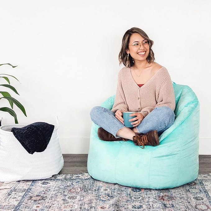 Big Joe Milano Beanbag Chair Mint Plush