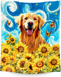 Golden Retriever Blankets for Boys/Girls - Dog Blanket for Dog Lovers - Soft Cozy Lightweight Sunflower Throws Gifts - 30"x40"