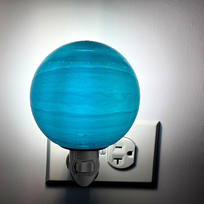 Moon Night Lights | Night Lamp LED Light | 3D Solar System NightLight, Planet Home Décor, Space Nursery, Kids Room, Space Gift, Birthday Gifts, Bedroom Decorations (Uranus, 6 Inch)