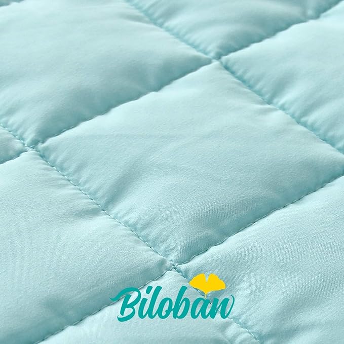 Biloban Toddler Nap Mat with Pillow and Blanket, Cot Nap Mats for Daycare Preschool, Portable Travel Sleeping Bag for Kids, Warm & Skin-Friendly, Blue Whale, 50" x 21"