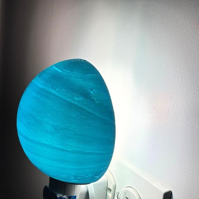 Moon Night Lights | Night Lamp LED Light | 3D Solar System NightLight, Planet Home Décor, Space Nursery, Kids Room, Space Gift, Birthday Gifts, Bedroom Decorations (Uranus, 6 Inch)