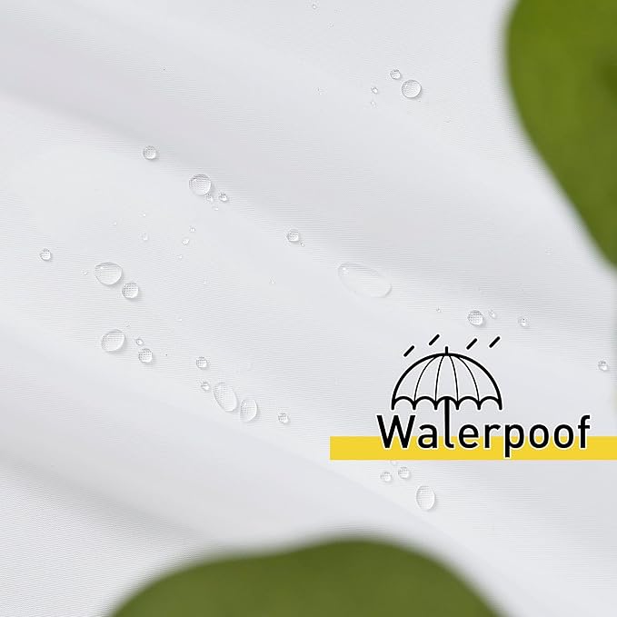 NICETOWN 2 Panels Sheer Curtains for Patio, 100 inch Wide Lightweight Tab Top Waterproof Soft Voile Sheer Drapes Airy with Light Filtering Quick Dry for Pergola, Sliding Door, W100 x L108, White