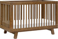 babyletto Hudson 3-in-1 Baby Crib Convertible to Toddler Bed & Daybed - GREENGUARD Gold Certified - 4 Adjustable Heights - Made of 100% Solid Wood - Includes Toddler Conversion Kit - Natural Walnut