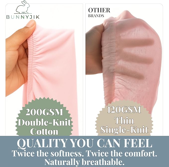 GOTS Organic Bedside Bassinet Sheets 33x20 for Maxi COSI Iora, Newton, Cowiewie, Baby Delight, Mika Micky, Ronbei, Koola Baby Bond, Kidsclub, Luxury Turkish Cotton - Rectangle 32x19-33x20