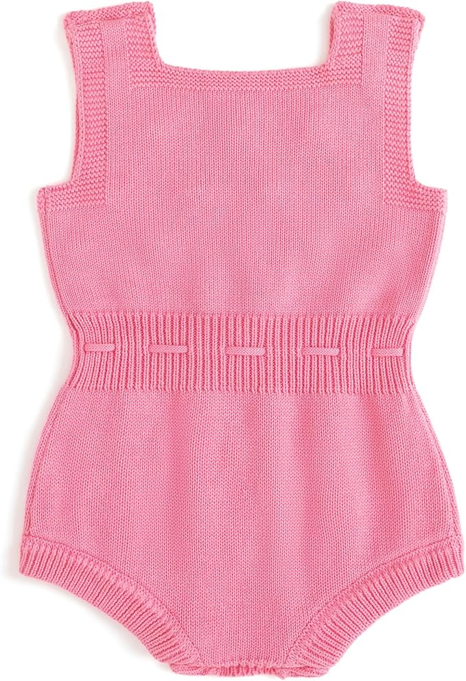 Simplee kids Baby Girl Knit Romper Fall Sleeveless Pompoms Rompers Newborn Little Girl Overall Jumpsuit Outfits