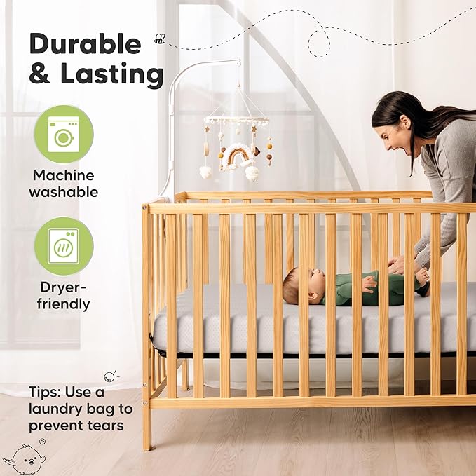 KeaBabies 2-Pack Fitted Crib Sheets for Boys, Girls, Baby - Soft Bamboo Viscose Cotton, 52x28 Standard Crib Mattress Sheets, Toddler Bed Mattress Cover, Gender Neutral, Breathable, Durable (Sage)