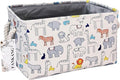 FANKANG Rectangular Fabric Storage Bin Box Laundry Basket, Nursery Storage, Storage Hamper, Gift Baskets(Rec-Zoo)