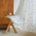 ENJOYBRIDAL Floral 96 Inch Curtains for Bedroom Living Room Drapes Boho Rod Pocket Semi Sheer Long Window Curtains 2 Panel Sets Farmhouse Light Filtering Vintage Patterned Window Treatments