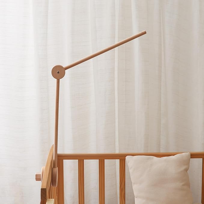 GOODMOM Crib Mobile Arm - Baby Mobile Hanger with 360° Vertical Adjustment, Anti-Tip Clip for Enhanced Safety, Universal Mobile Arm for Cribs, Sturdy & Secure Hanger & Stabilizer for Nursery Mobiles