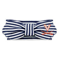 Creative Knitwear Virginia Cavaliers Infant Girls Navy/White Striped Hair Knot Headband Embroidered Logo - Size Newborn - 4T