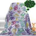 Mushroom Blanket Gifts for Women Girls - Mushroom Decor Glow in The Dark Blanket for Adults Girls Cottagecore Soft Colorful Kids Throw Cute Mushrooms Stuff Halloween Christmas