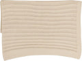 Baby Knit Blanket, 100% Cotton Ribble Patterns, Soft, Cozy, Lightweight Swaddle for Newborn & Infant Swaddling Beige Neutral, Perfect Baby Shower Ideas Beige 28x36