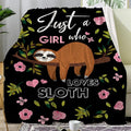 Sloth Blanket Ultra Soft Cozy Flannel Sloth Throw Blanket for Women Girls Adults Gifts 60"x50"