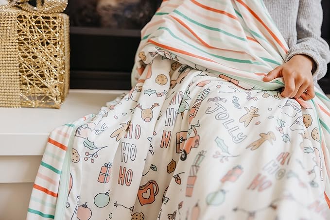 Copper Pearl Jumbo Premium Knit 3 Layer Stretchy Throw Blanket Cindy