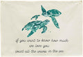 Ocean Turtle Theme Canvas Banner Nursery Wall Decor Rectangular Poster Flag Sign Art for Baby Kids Girl Boy,Bedroom Playroom Baby Room Door Decoration,We Love You Quote,Christmas Gift 28.5"L x 20"W
