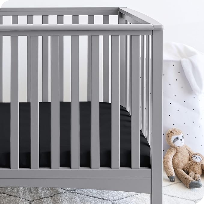 Bare Home 2-Pack Fitted Crib Sheets - Premium 1800 Ultra-Soft Microfiber - Breathable - Baby Sheet - for Boys & Girls - Fits Standard Crib and Toddler Mattresses (Morning Sun/White)