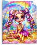 Girls Blanket Gift, Fairy Throw for Toddler Kids 40x50 Inches Soft Cozy Cute Decor Throw Blankets for Sofa Couch Bed Travel Cute Daughter Gift