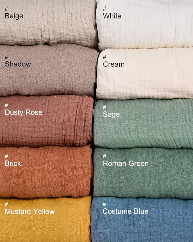 Crib Sheets for Boys Girl, Fitted Baby Toddler Bed Sheets 28" x 52", Neutral Muslin Cotton Crib Mattress Bedding Soft and Breathable Comfort (Sage)