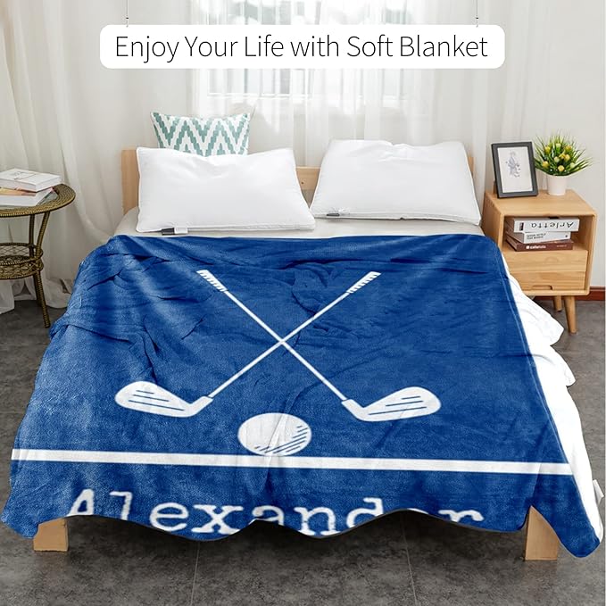 Custom Hockey Baby Nursery Blanket: Personalized Toddler Essentials for Boys and Girls - Birthday Gift for Hockeys Lovers - Soft Fluffy Warm Skin Blankets (40 * 50inch)