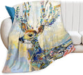 Deer Blanket Forest Deer Gifts for Girls Boys Woman Kids Hunting Lover Throw Blankets Soft Blanket Warm Fleece Flannel Plush Blankets for Bed Sofa Couch 40"x50"