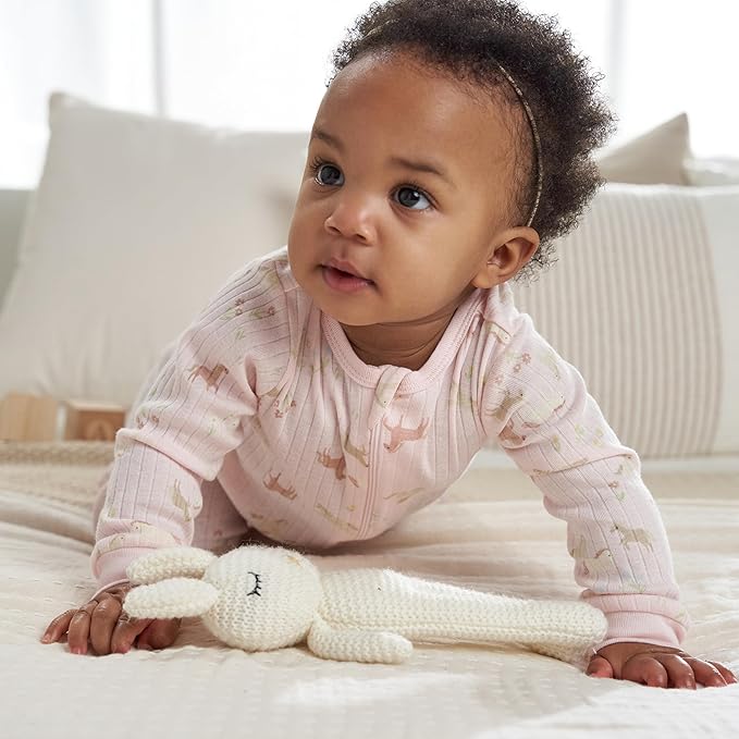 Gerber baby-girls Baby Unisex 2-pack 2-way Zip Textured Sleep 'N Play