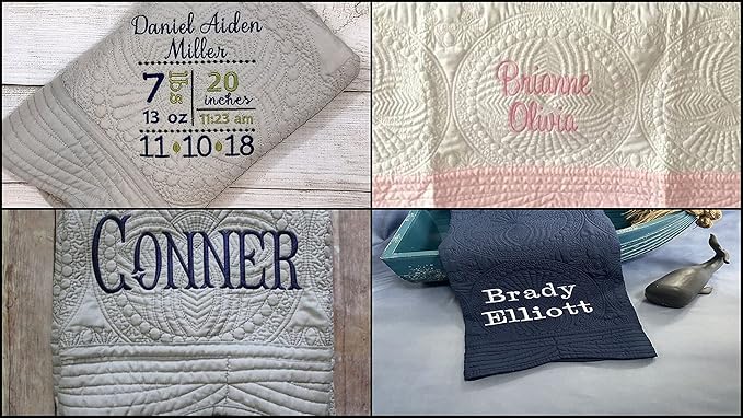 Personalized Baby Quilt Baby Blankets Monogrammed Blankets for Kids Baby Blankets for Boys Girls Embroidered Baby Gifts Sofia