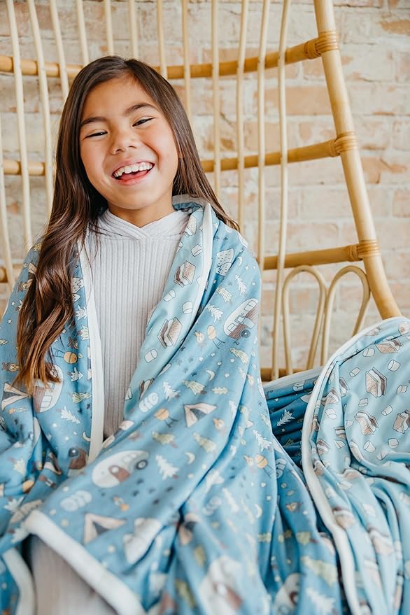 Copper Pearl Bridger Jumbo 3-Layer Quilt: Soft, Breathable Baby Blanket for Toddlers & Newborns | Cozy, Premium Polyester/Rayon | 46x46