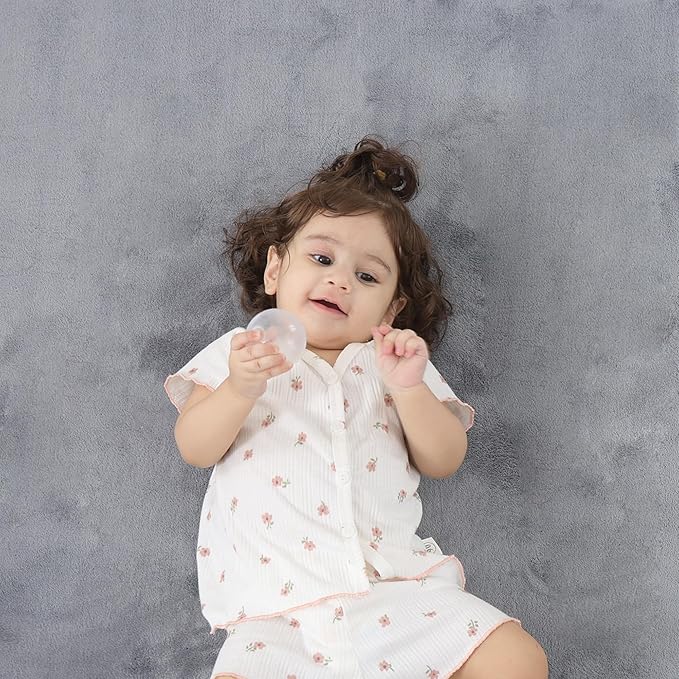 1.3" Thick Baby Floor Play Mat 79x158, Basic Padded Foam Mat for Tummy Time Crawling, Non Slip Cushioned for Babies Toddlers Infants Kids (Light Grey)
