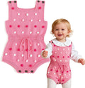 Simplee kids Baby Girl Knit Romper Fall Sleeveless Pompoms Rompers Newborn Little Girl Overall Jumpsuit Outfits