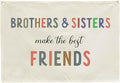 Nursery Wall Art Decor-Rectangular Banner Flag Poster Wall Decor Gifts for-Baby Kids Girl Boy-Playroom,Bedroom,Door Decoration-Christmas Gift-Brothers and Sisters Make The Best Friends-28.5"L×20"W